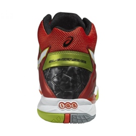 Volejbalové boty Asics Gel-Cyber ​​Sensei 6 Mt M B503Y-2101 vícebarevný červený 2