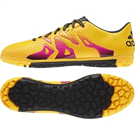 Kopačky Adidas X 15.3 Tf M S74660 pomerančový pomerančový 1