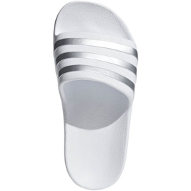 Pantofle Adidas Adilette Aqua K Jr F35555 bílý 2