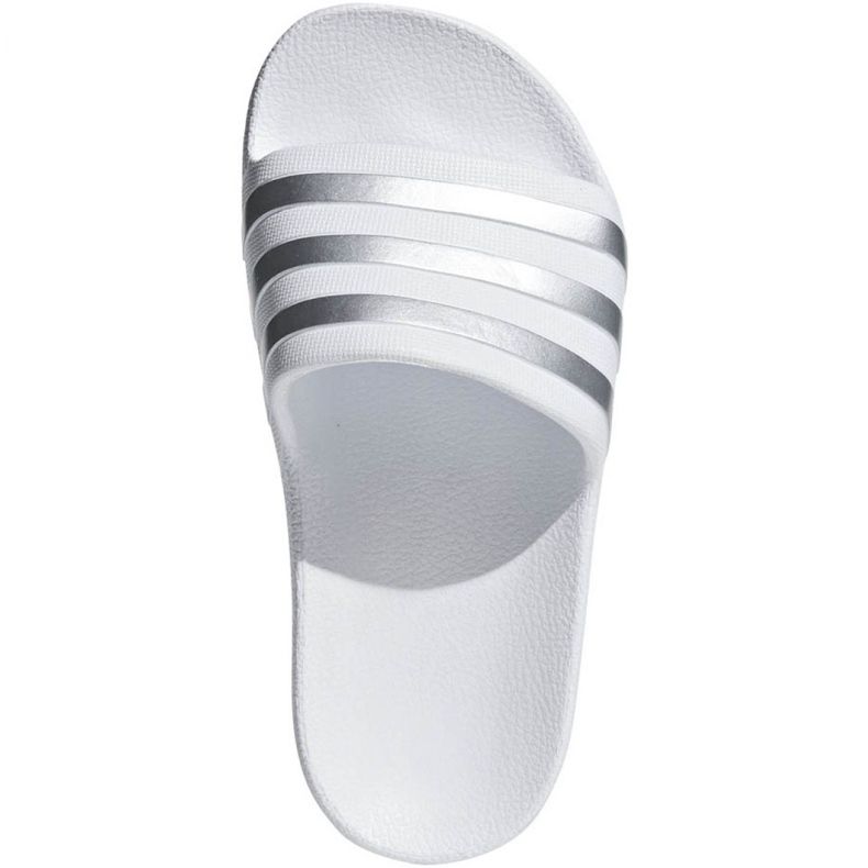 Pantofle Adidas Adilette Aqua K Jr F35555 bílý 2