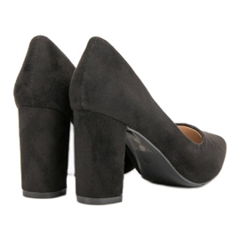 Diamantique Černé semišové lodičky černý 1