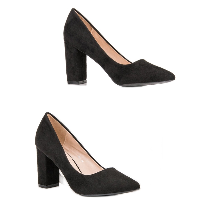 Diamantique Černé semišové lodičky černá 2