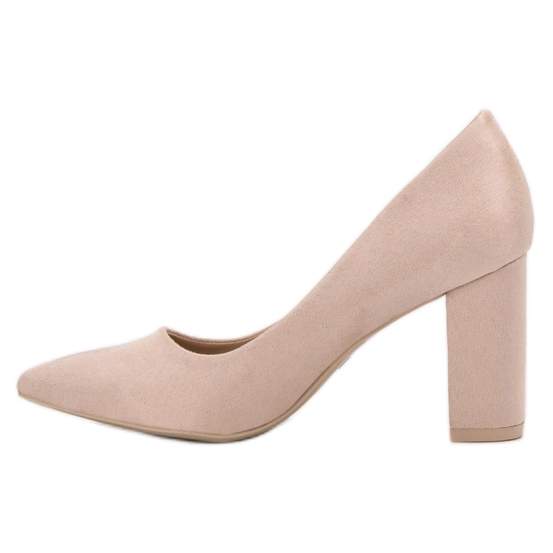 Diamantique Černé semišové lodičky béžový 1