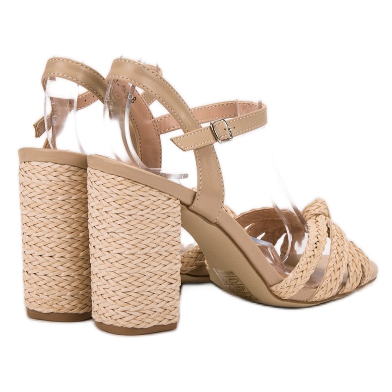 Pletené sandály VICES hnědý 1