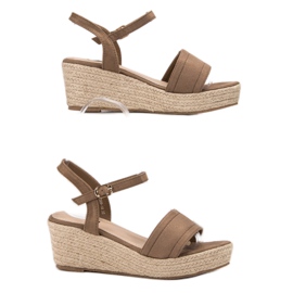Vices Sandály Na Platformě hnědý 1
