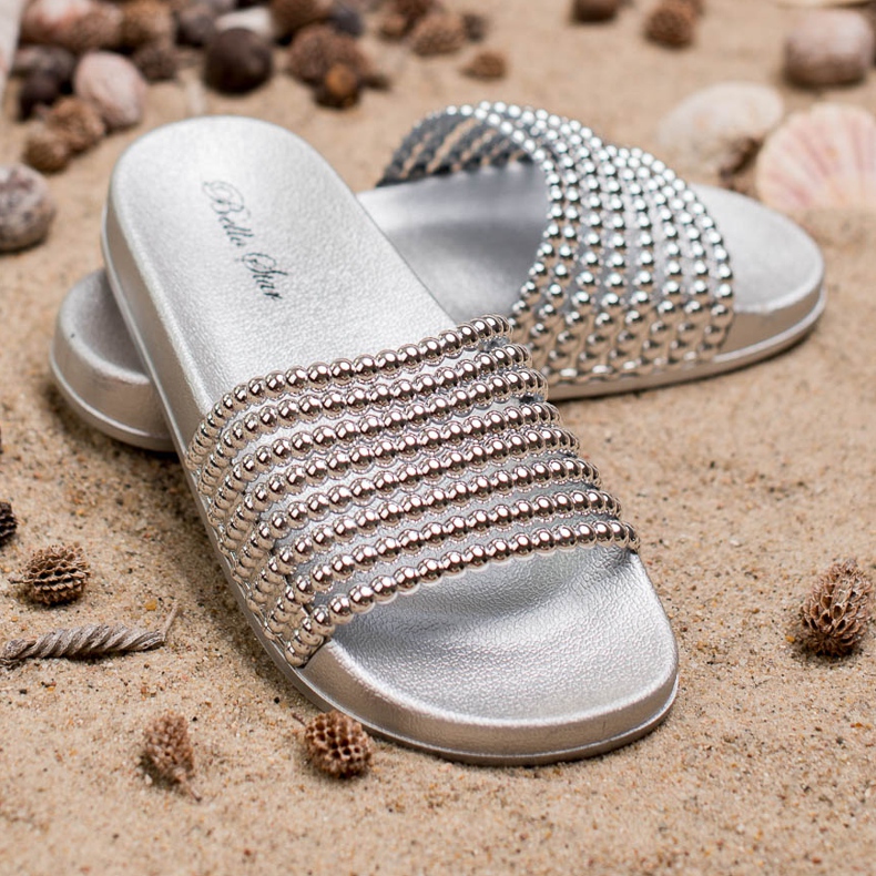 Bello Star Dámské gumové pantofle šedá 2