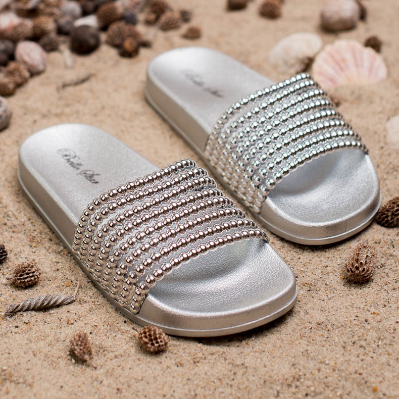 Bello Star Dámské gumové pantofle šedá 1