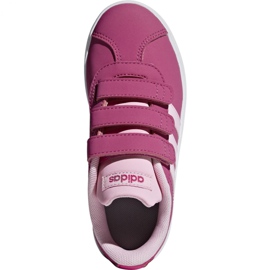 Růžové boty Adidas Vl Court 2.0 Cmf C Jr F36394 růžový 1
