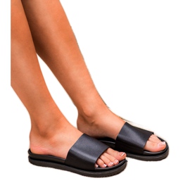 Clowse Černé dámské pantofle černá 1