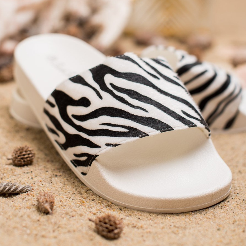 SHELOVET Sportovní pantofle ze semiše bílý černá 2