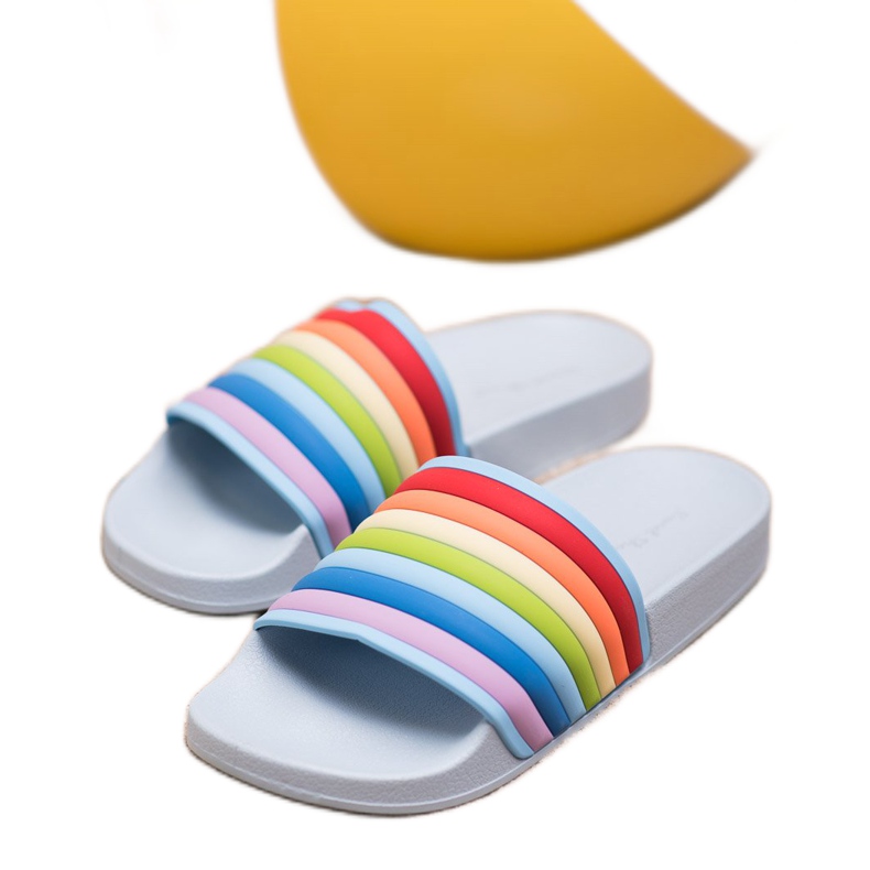 Sweet Shoes Barevné gumové žabky modrý vícebarevný 2 Sweet Shoes Barevné gumové žabky modrý vícebarevný 2