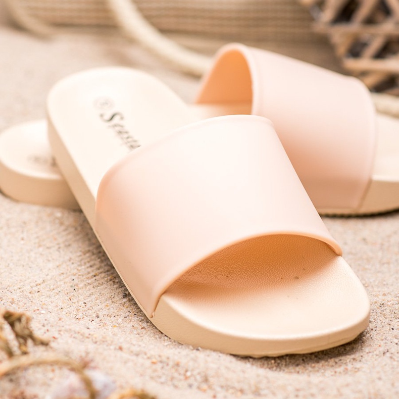 Seastar Béžové pantofle béžový 2