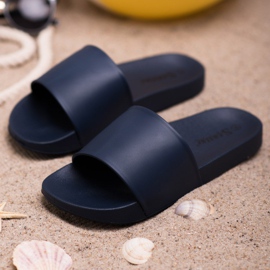 Seastar Tmavě modré pantofle modrý 2