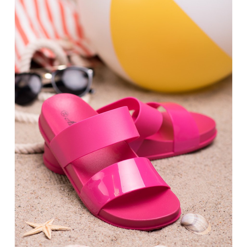 SHELOVET Módní gumové pantofle růžový 2