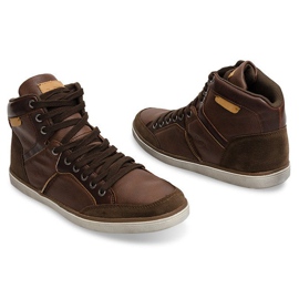 Camel vysoké tenisky XF117 hnědý 1