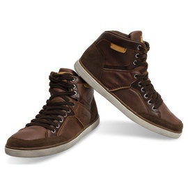Camel vysoké tenisky XF117 hnědý 3