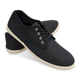 Tenisky Espadrilles Straw Sole 8740 Black černá 2