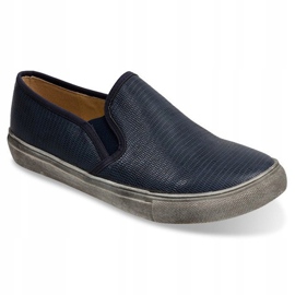 Nazouvací tenisky Slip On 2207 Navy Blue námořnická modrá 1