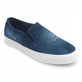 Slip On Jeans K-89 Navy Blue námořnická modř modrý 1