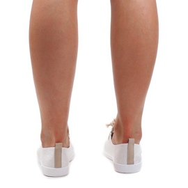 Stříbrné šněrovací tenisky VT80-3 šedá 2