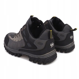 Šedé pánské trekové boty M317 černá šedá vícebarevný 2