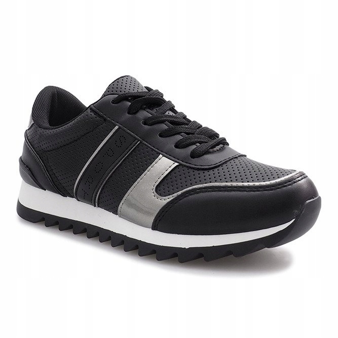 Černé sportovní noční tenisky černá 1