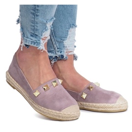 Zlaté slunce purpurové espadrilky fialová 1