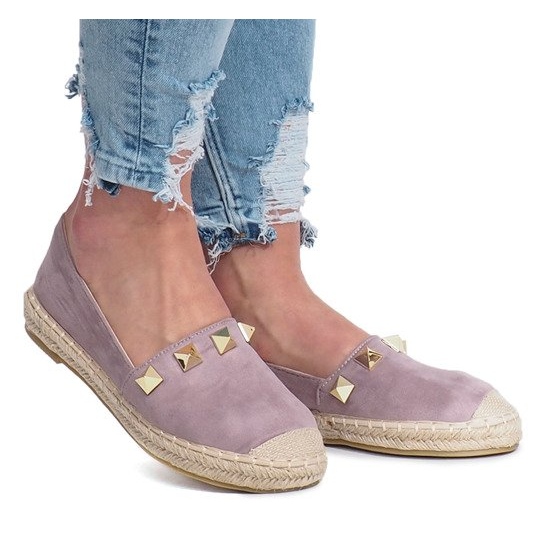 Zlaté slunce purpurové espadrilky fialová 1