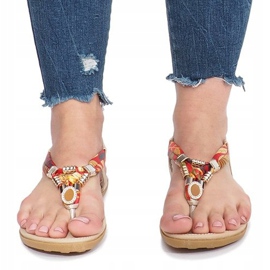 Zlaté ploché sandály s diamanty Sprat zlatý 1