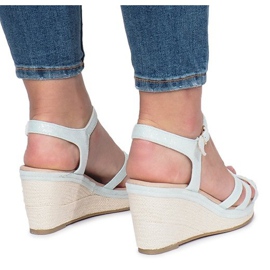 Zelené klínové sandály Glavel zelená 1 Zelené klínové sandály Glavel zelená 1