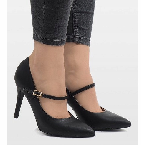 Černé klasické vysoké podpatky Montr černá 1 Černé klasické vysoké podpatky Montr černá 1