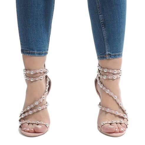 Růžové nepokryté podpatky LE042P vícebarevný růžový 2 Růžové nepokryté podpatky LE042P vícebarevný růžový 2