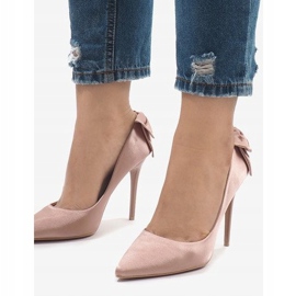 Klasické růžové mašličky LB-336 růžový 1 Klasické růžové mašličky LB-336 růžový 1