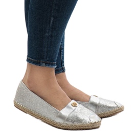 GFXWFD2 stříbrné espadrilky šedá 1