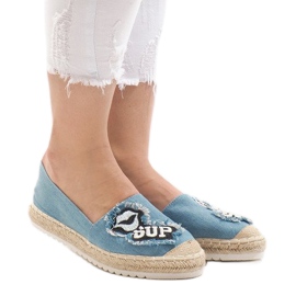 L-1047 modré espadrilky modrý 1