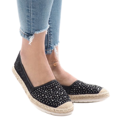 Černé espadrilky H6560 černá 1