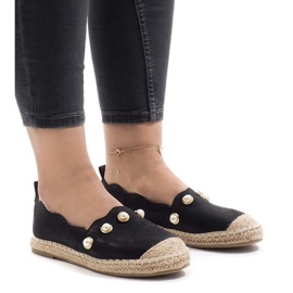 Černé espadrilky A7-002 černá 1