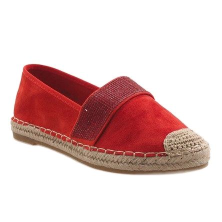 Červené espadrilky 6548 červený 1