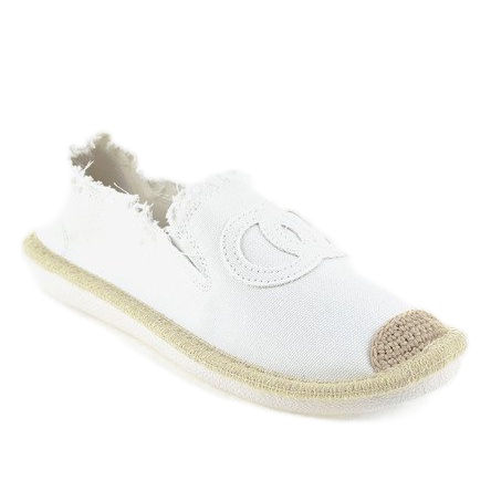 Bílé nazouvací espadrilky NB273P-3 bílý 1