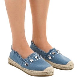 Modré džíny espadrilky A608 modrý 1