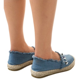 Modré džíny espadrilky A608 modrý 4