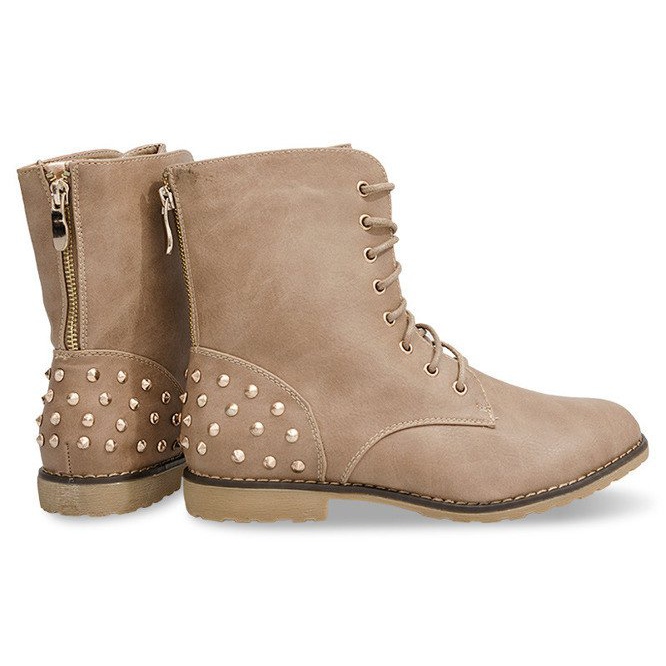 Bohatě zdobené kozačky 1511-2 Khaki vícebarevný zelená 2