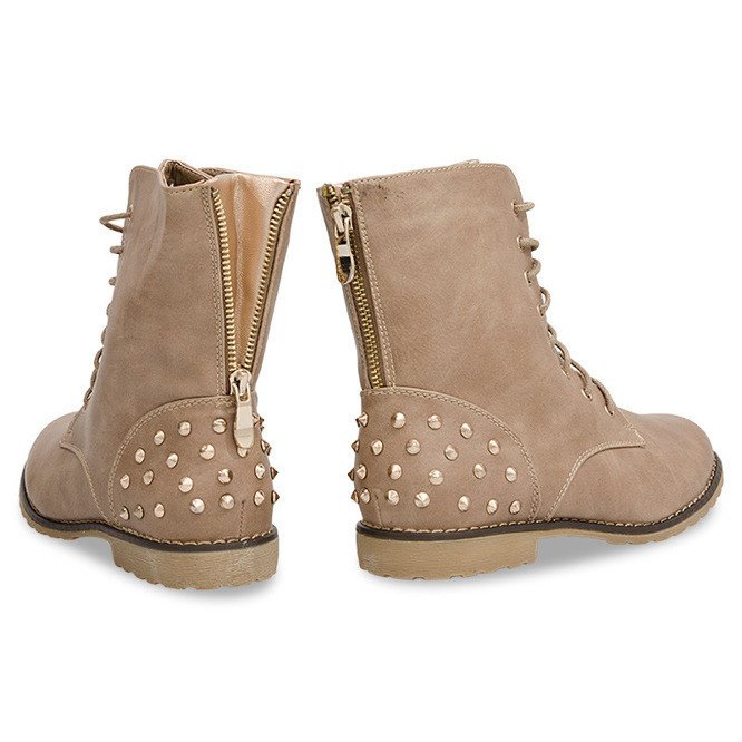 Bohatě zdobené kozačky 1511-2 Khaki vícebarevný zelená 1