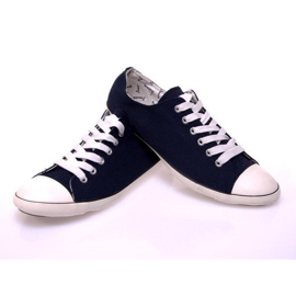 Tenisky z látky 123 Navy Blue námořnická modř 1