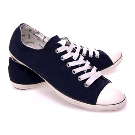 Tenisky z látky 123 Navy Blue námořnická modř 2