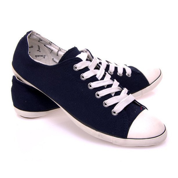 Tenisky z látky 123 Navy Blue námořnická modř 2