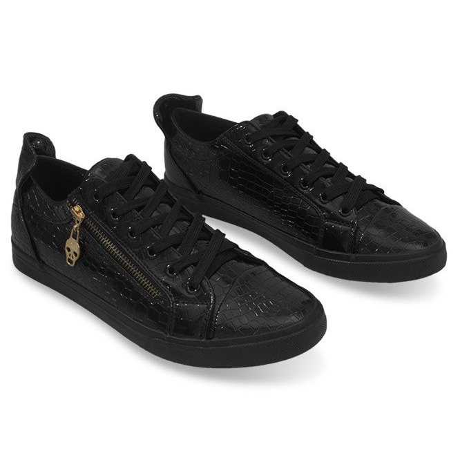 1508 černé pánské tenisky černý 1