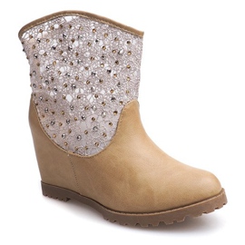 Prolamované kotníkové boty 7010 -16 Khaki 1