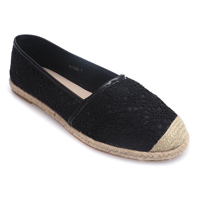 Balerínky Espadrilles A168 Černá 1