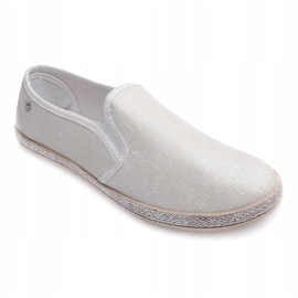 Lesklé tenisky Espadrilles B740 White bílý 1